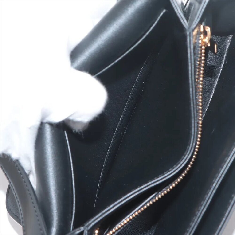 Sold out ❌Celine Triomphe teen Leather Shoulder bag Black - Picture 9 of 14